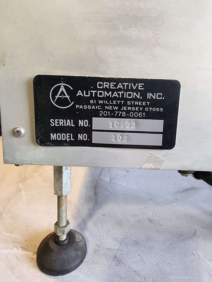 Creative Automation 105 Inserter Feeder w/ Microscan MS-610 Barcode Scanner FIS-0610, photo 7 of 14