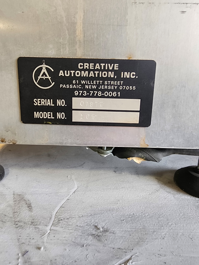 Creative Automation 105 Inserter Feeder w/ Microscan MS-610 Barcode Scanner FIS-0610, photo 14 of 14