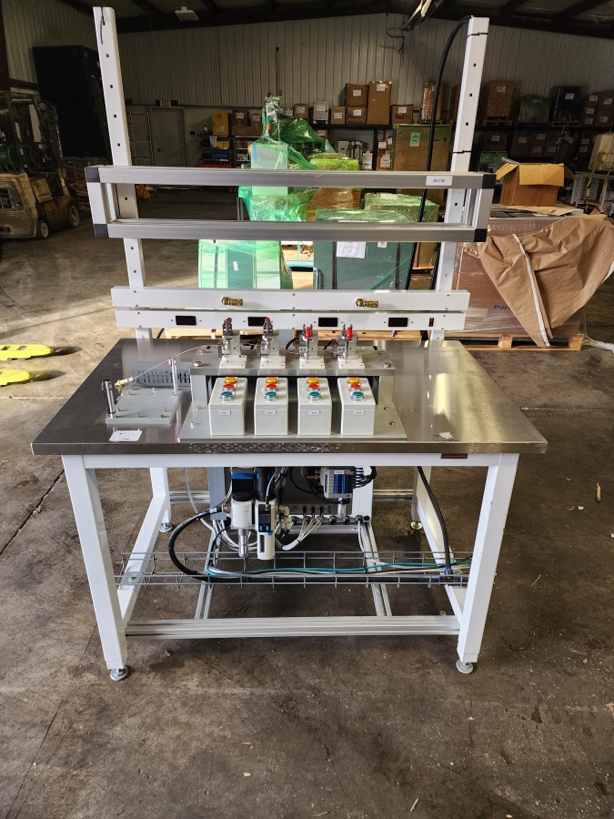 4-Station Pneumatic Pressure Decay Test Bench | Festo MS6 Controls | Workplace Systems Stainless Bench, photo 1 of 9