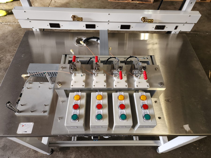 4-Station Pneumatic Pressure Decay Test Bench | Festo MS6 Controls | Workplace Systems Stainless Bench, photo 3 of 9