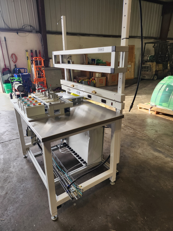 4-Station Pneumatic Pressure Decay Test Bench | Festo MS6 Controls | Workplace Systems Stainless Bench, photo 6 of 9