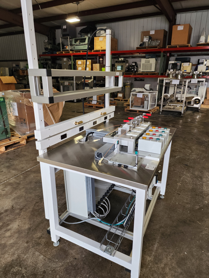 4-Station Pneumatic Pressure Decay Test Bench | Festo MS6 Controls | Workplace Systems Stainless Bench, photo 7 of 9