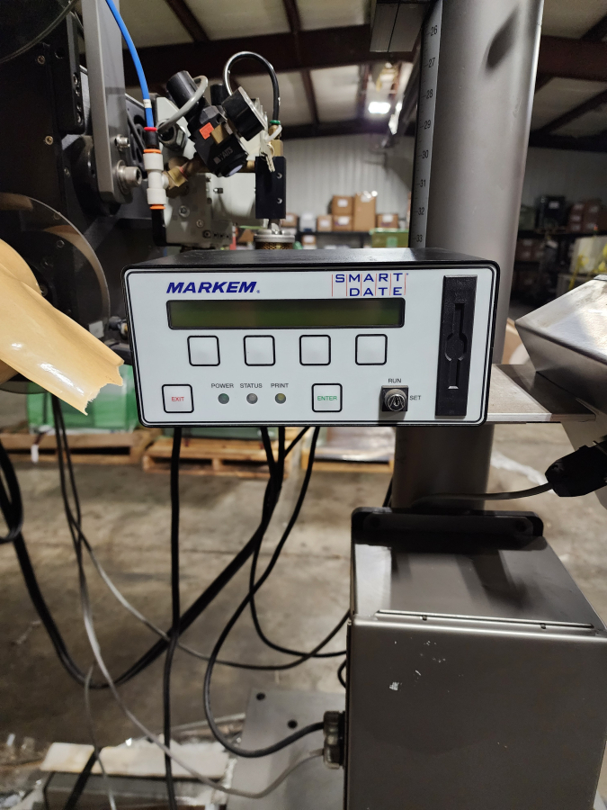 CTM Integration 360 Series Applicator Modular Labeling System Labeler with Markem SmartDate thermal transfer coder, photo 6 of 11