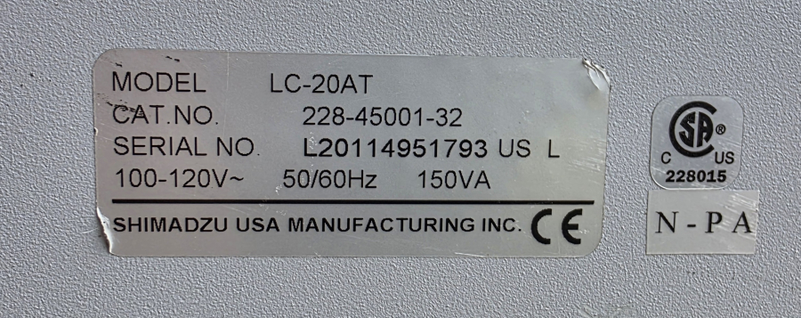 Shimadzu HPLC LOT SIL-HTA SIL-10AF x2 LC-20AT SCL-10AVP x3 DGU-14A x7 FCV-10ALVP x2 SN:L20013900027, photo 13 of 99