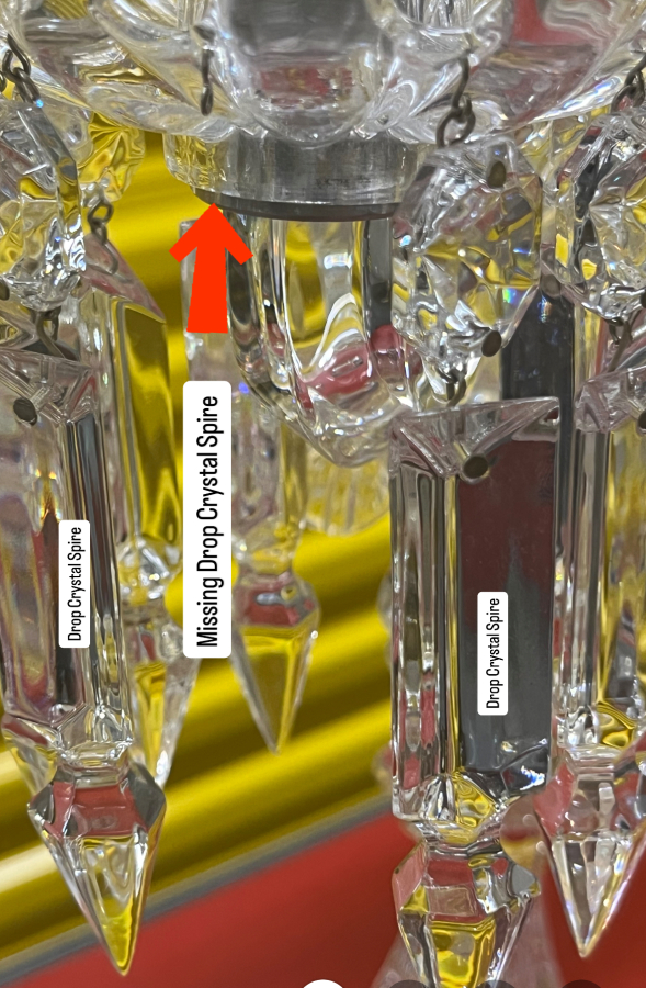 Pair of Baccarat MEDALLION 3 Light Candelabra 3 Bobeche 26 Prisms +xtras, photo 4 of 7