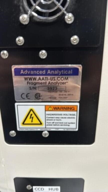 Advanced Analytical Fragment Analyzer. S/n# 3923, photo 3 of 3