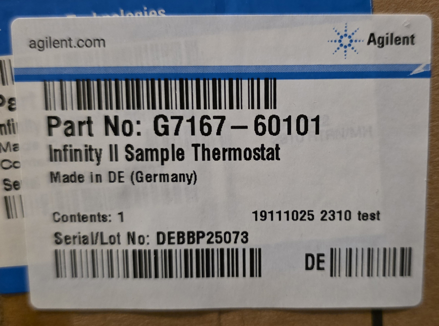 2 pcs., Agilent G7167 InfinityLab LC Series Sample Thermostat Cooler; s/n  DEBBP25073, AT05643 , photo 2 of 16