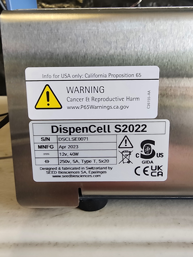 SEED Biosciences DispenCell, Model DispenCell S2022 Molecular Devices; S/N DSCLSE0071, photo 8 of 8