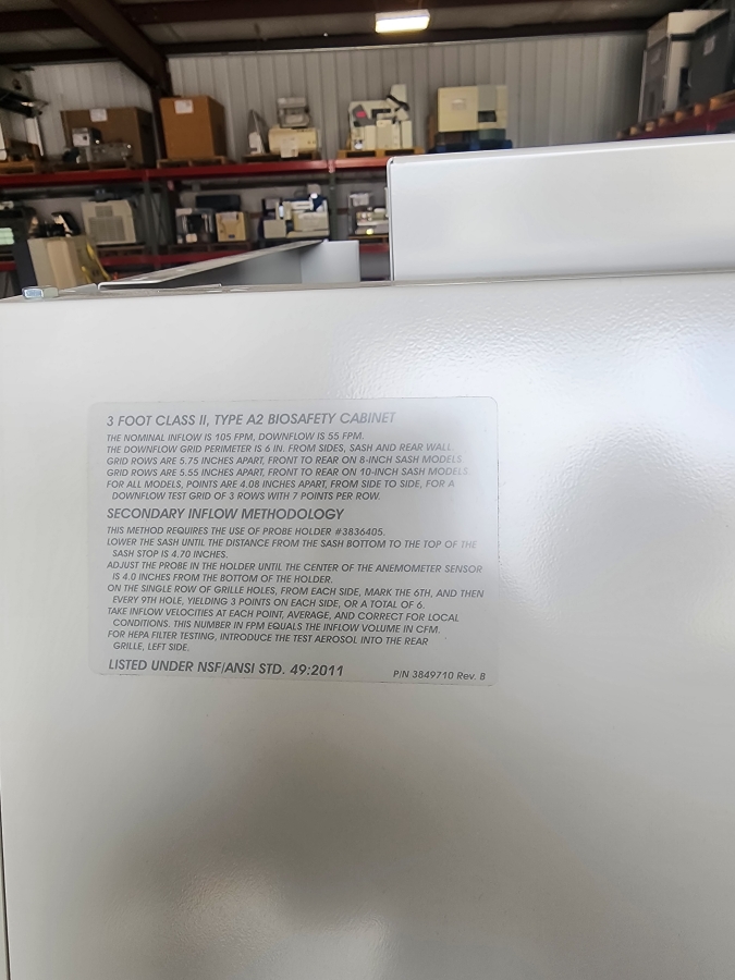 Labconco 302311000 3 ft Class II Type A2 Biosafety Cabinet with Stand, photo 6 of 19