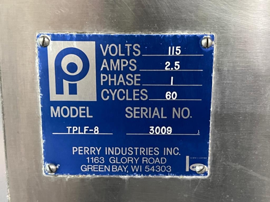 Perry Industries TPLF-8 AquaFil 8-Head In-Line Liquid Filling Machine Conveyor System, photo 10 of 17