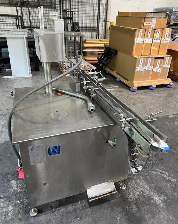 Perry Industries TPLF-8 AquaFil 8-Head In-Line Liquid Filling Machine Conveyor System, photo 5 of 17