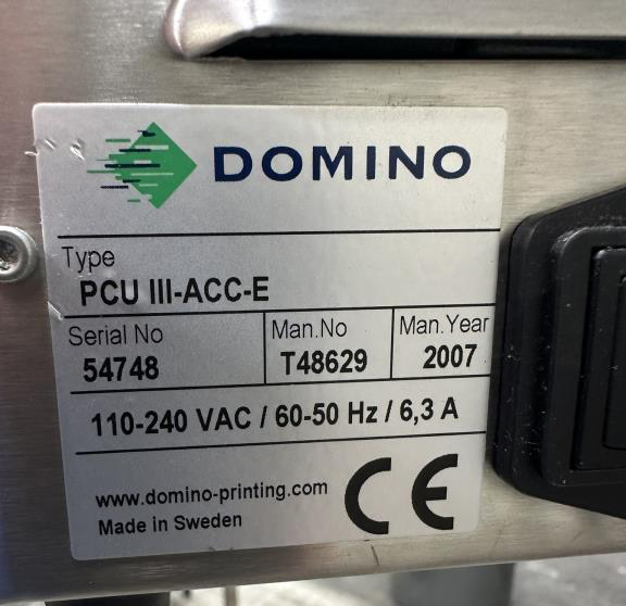 Domino T50i PCU III-ACC-E Industrial Printer with Domino TG 300 Controller; SN:54748, photo 16 of 17