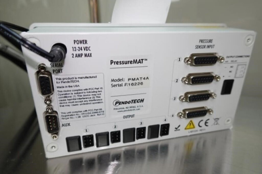 2x PendoTech PMAT-4A PressureMAT Sensor Transmitter With Box of Assorted Cables; SN:16226/13599., photo 5 of 5