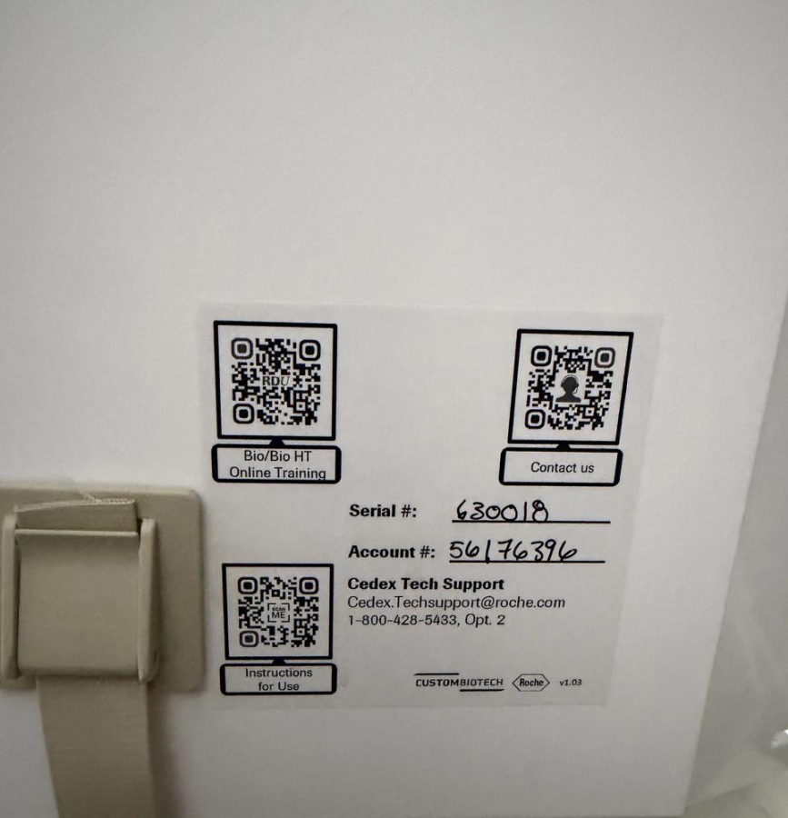 2022 Roche Cedex Bio HT 06608116001E with Computer, Dongle, Accessories; S/N 630018, photo 13 of 14
