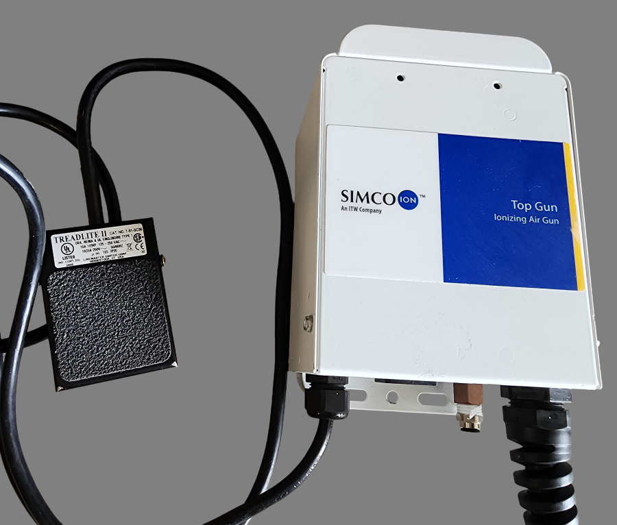 Simco-Ion Top Gun 3 Ionizing Air Gun with Sidekick Control Unit & Foot Pedal, photo 9 of 9