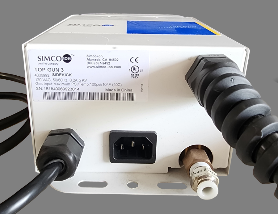 Simco-Ion Top Gun 3 Ionizing Air Gun with Sidekick Control Unit & Foot Pedal, photo 8 of 9