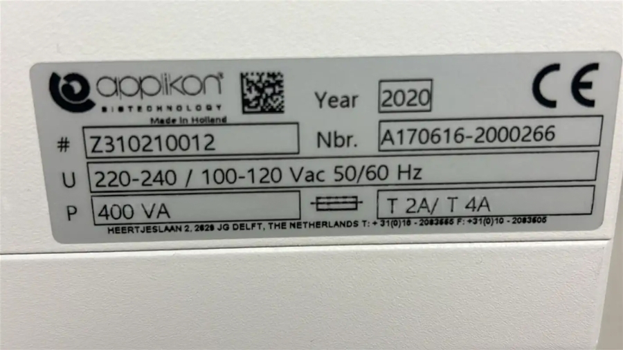 Getinge Applikon Biotechnology my-Control Bioreactor Controller Z310210012 (2020) Magenta [03-0025] - Custom Config: Dual O₂ gas (500 + 50 mL/min) for fine DO control; SN: A170616-2000266, photo 3 of 4