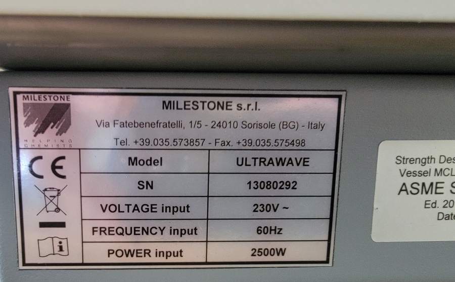 Milestone Ultrawave Digestive System w/ Smart H150-1500 Chiller; SN:13080292, photo 30 of 35