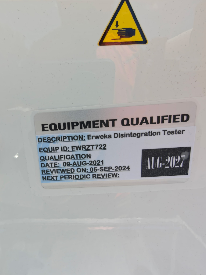 Erweka ZT 722 Disintegration Tester; S/N#: 139516, photo 4 of 6