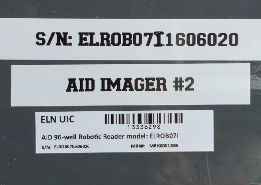 AID iSpot Robot ELROB07IFL Automated ELISpot FluoroSpot Plate Reader with Fluorescent Lamp; S/N ELROB07I1606020, photo 10 of 19