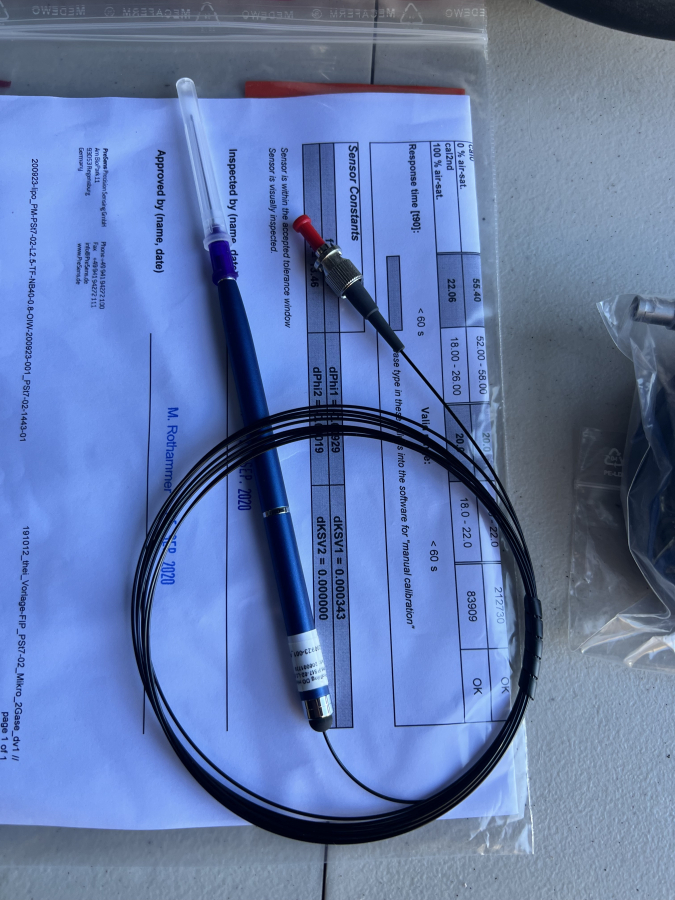 PreSens Microx 4 Portable Fiber-Optic Dissolved Oxygen Meter with PM-PSt7-02 Microsensor, Pt100 Probe, Software and Case - NEW, photo 9 of 16