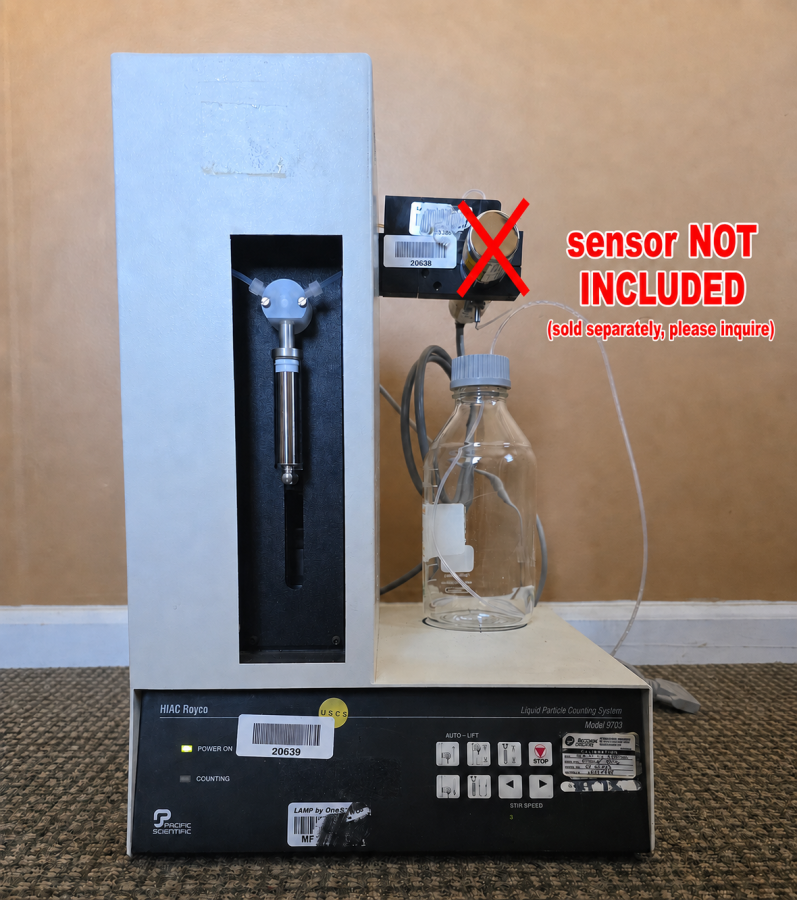Pacific Scientific Instruments HIAC ROYCO 9703 Liquid Particle Counter FOR PARTS; SN:E02673, photo 11 of 19