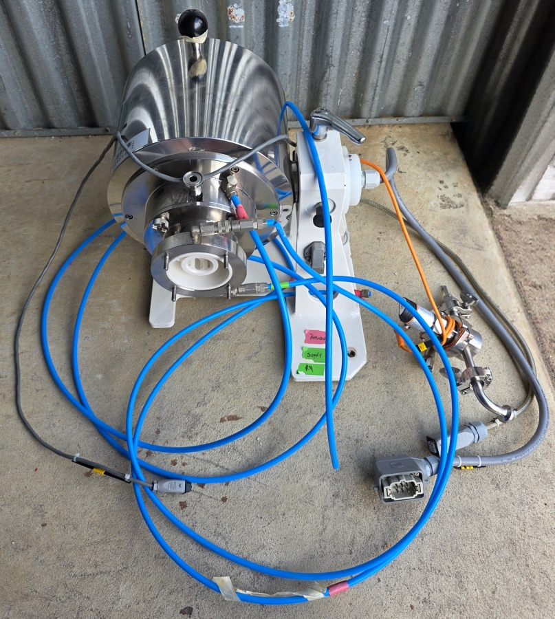 NETZSCH MiniCer 150ml Laboratory Agitator Bead Mill, Zirconia Wetted Path, w/ Feed/Pressure Vessel Module + Control Cabinet, photo 4 of 23