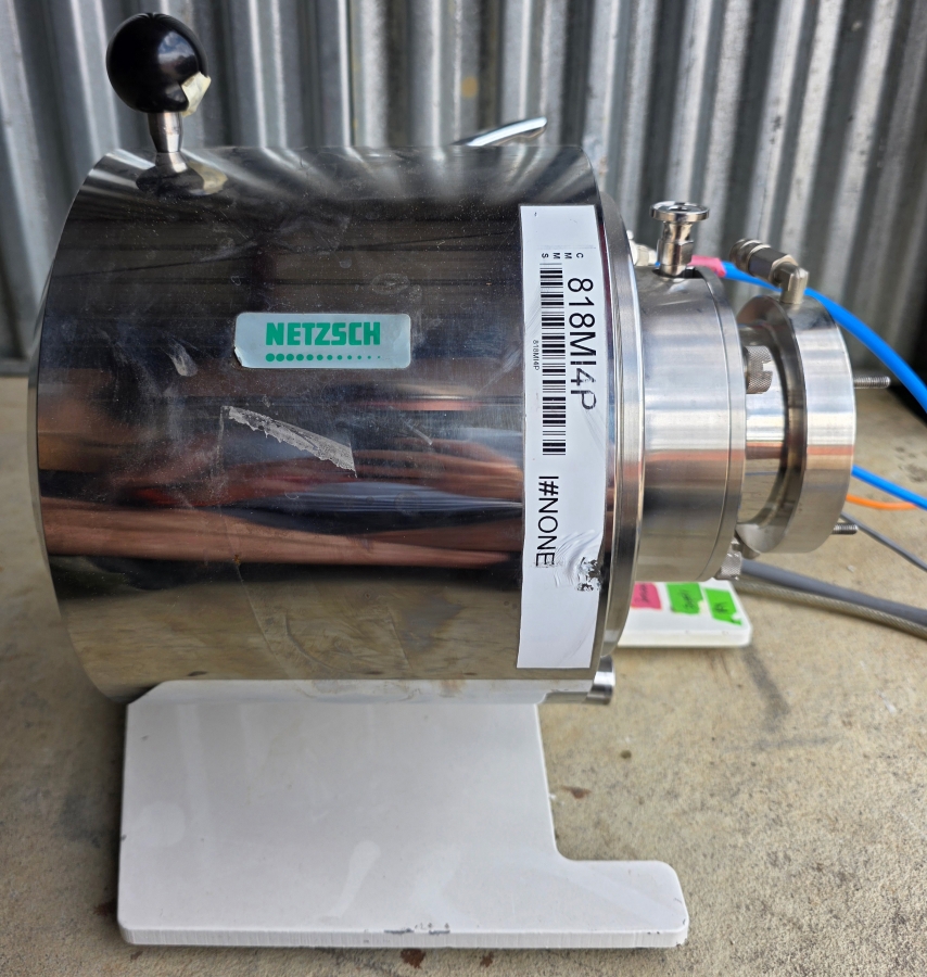 NETZSCH MiniCer 150ml Laboratory Agitator Bead Mill, Zirconia Wetted Path, w/ Feed/Pressure Vessel Module + Control Cabinet, photo 7 of 23