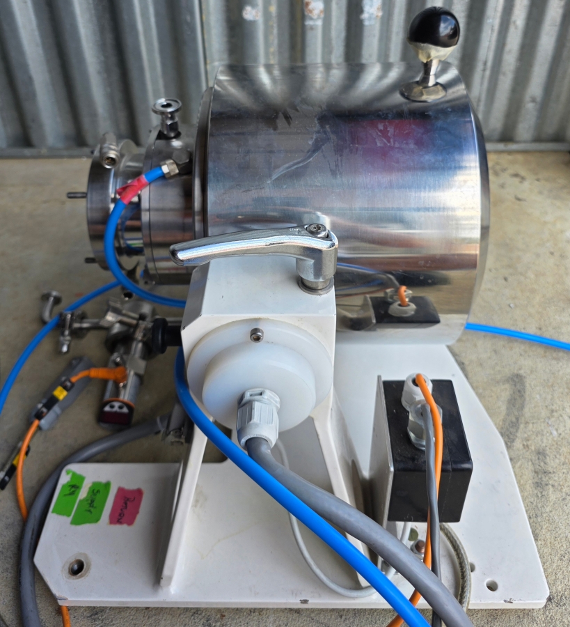 NETZSCH MiniCer 150ml Laboratory Agitator Bead Mill, Zirconia Wetted Path, w/ Feed/Pressure Vessel Module + Control Cabinet, photo 6 of 23
