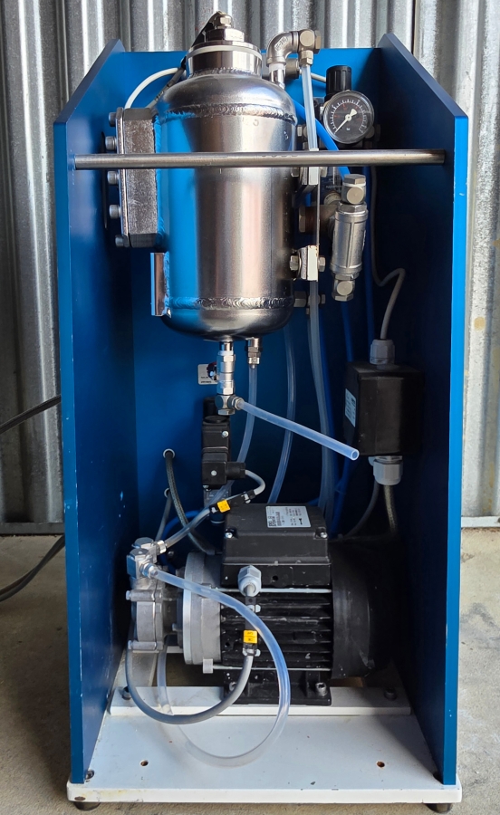 NETZSCH MiniCer 150ml Laboratory Agitator Bead Mill, Zirconia Wetted Path, w/ Feed/Pressure Vessel Module + Control Cabinet, photo 10 of 23