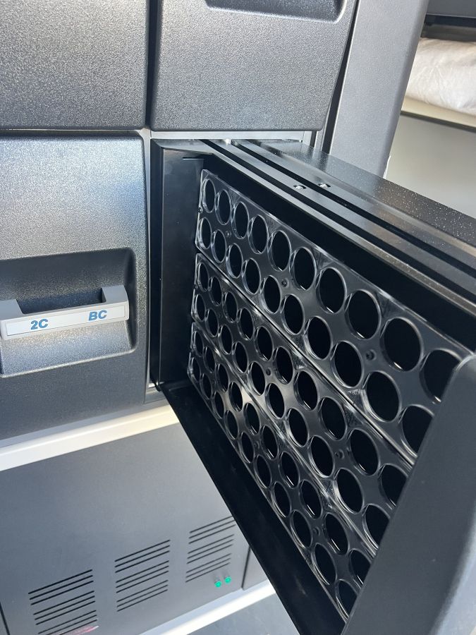 2023 bioMérieux BACT/ALERT 3D DUAL-T LT 240-Bottle Incubator with REF 210177 Cart Assembly, S/N LTMD1438, photo 7 of 10