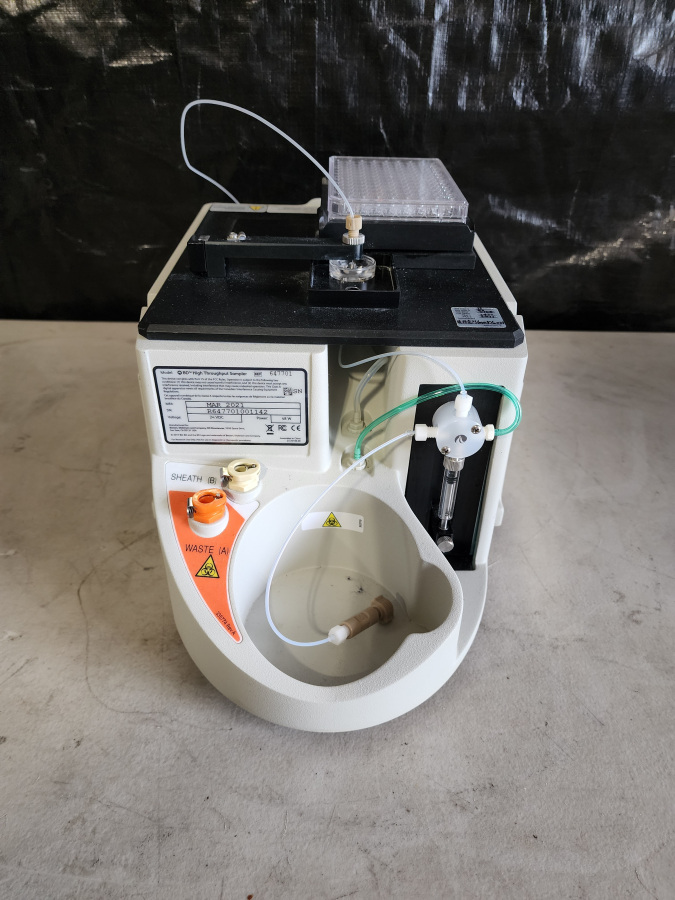BD Biosciences LSRFortessa 647794L6 Cell Analyzer-Flow Cytometer System, 647701 HTS, HP Z230 Workstation, Fluidics Cart, ONEAC Conditioned PS; Rolling Table, photo 55 of 105