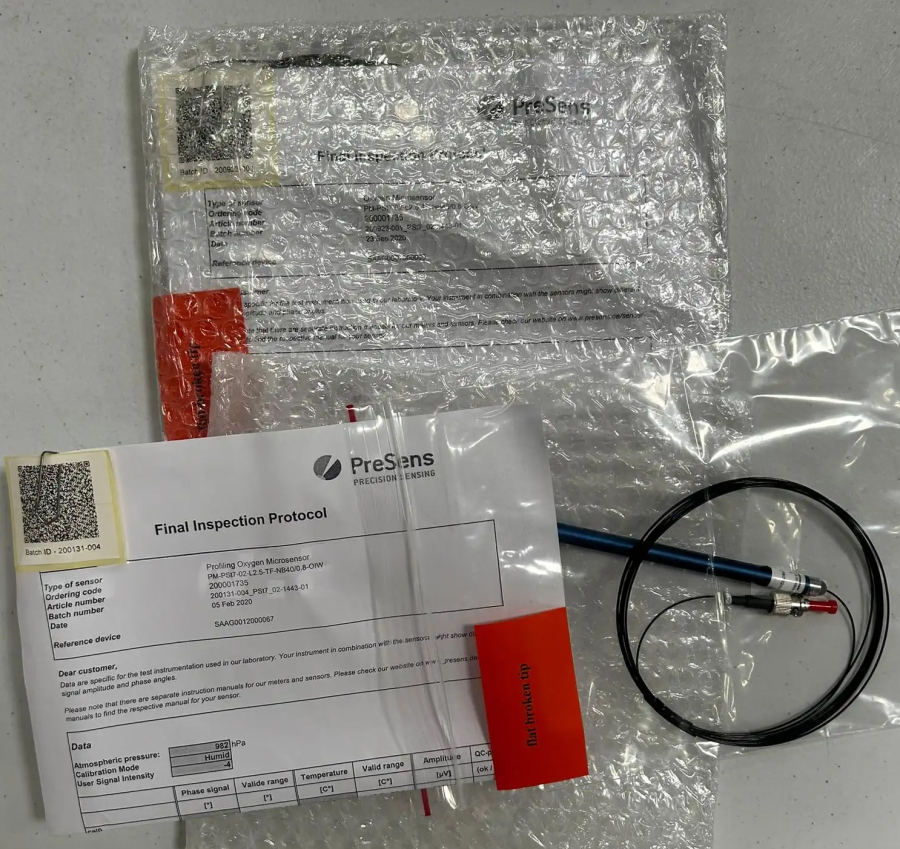 PreSens Microx 4 Portable Fiber-Optic Dissolved Oxygen Meter with PM-PSt7-02 Microsensor, Pt100 Probe, Software and Case - NEW, photo 7 of 16